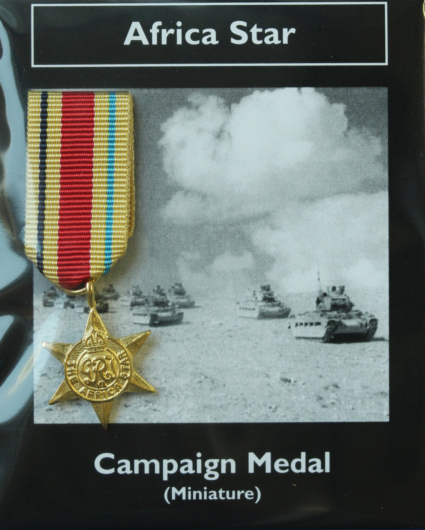 REPRODUCTION World War II WW2 Africa Star Miniature British War Medal 20mm *[CMAS]