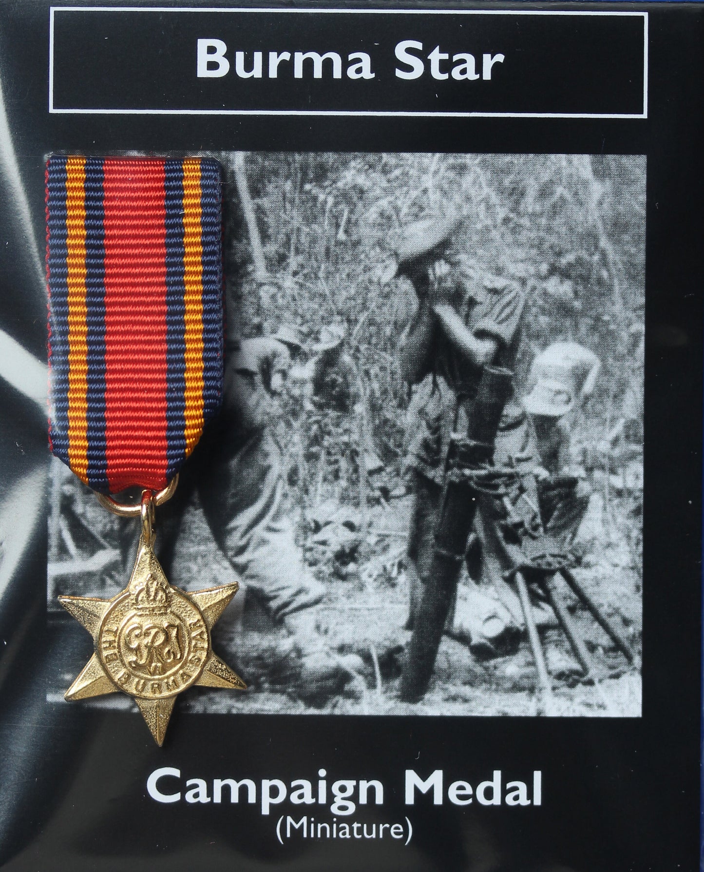 REPRODUCTION World War II WW2 Burma Star Miniature British War Medal 20mm [CMBS]