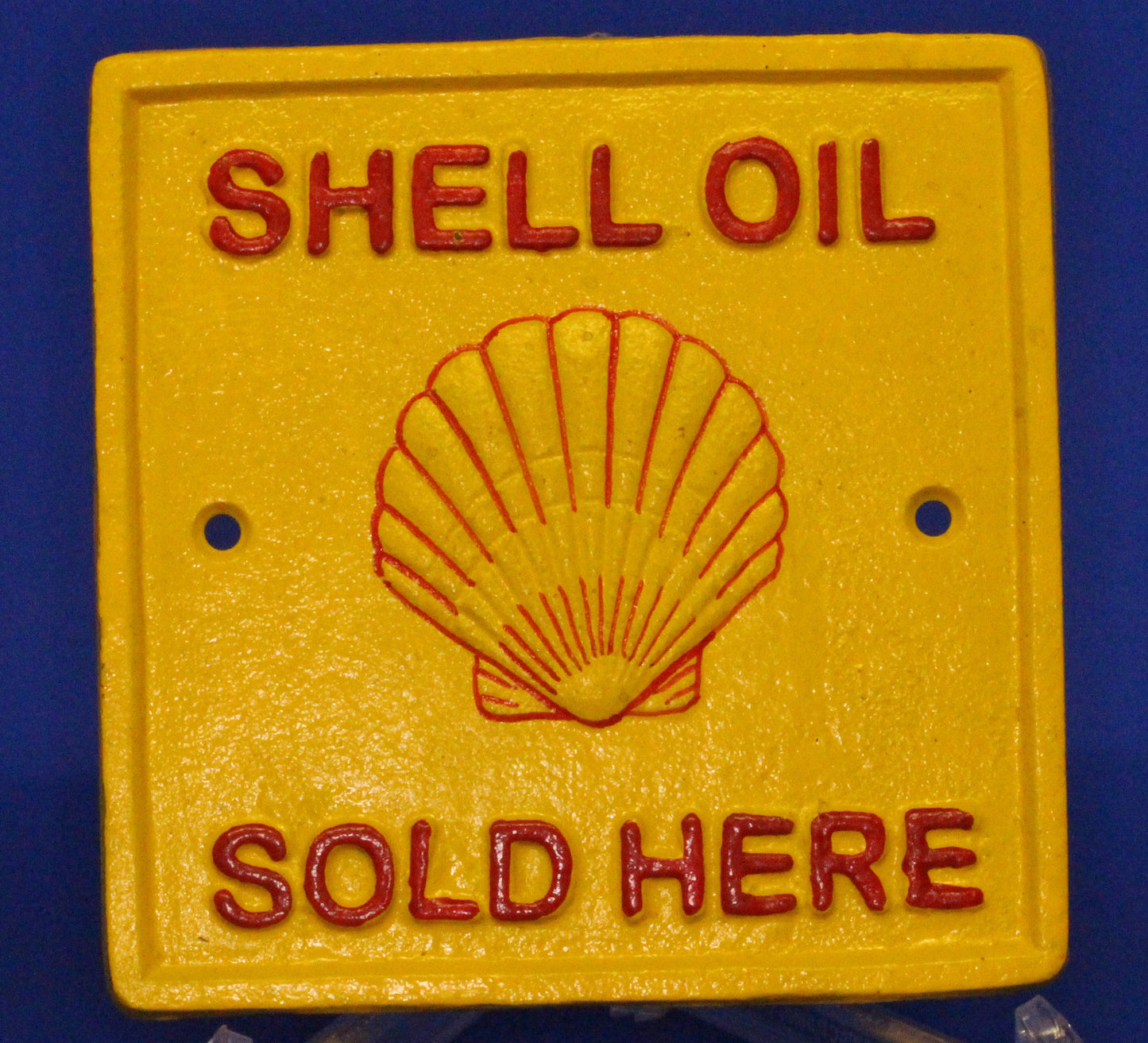 Reproduction Square Shell sign /Avertising sign 16 x 16 cm    [YSHSQ]