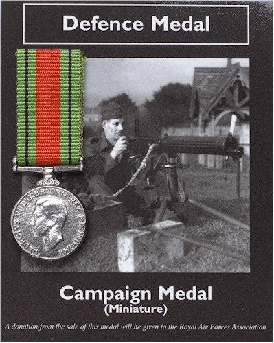 REPRODUCTION Campaign Medal WW2 1939-45 Star Miniature British Defence Medal 18mm [CMDM]