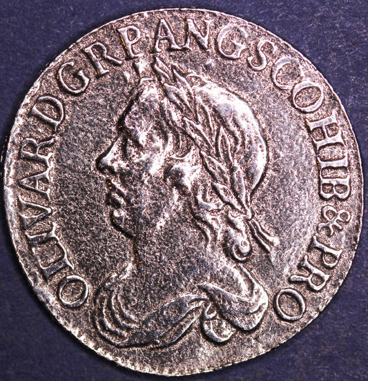 REPRODUCTION Civil War coin, Oliver Cromwell Shilling in folder [OCCWCP]